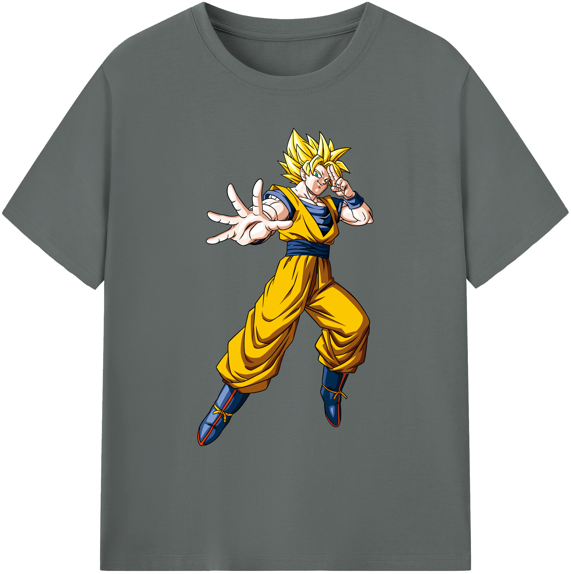 （画像用） ドラゴンボール 孫悟空（そん ごくう）Son Goku カカロット DRAGON BALL Kakarotto 綿100％ メンズ半袖Tシャツ｜肌触りやわらか＆通気性